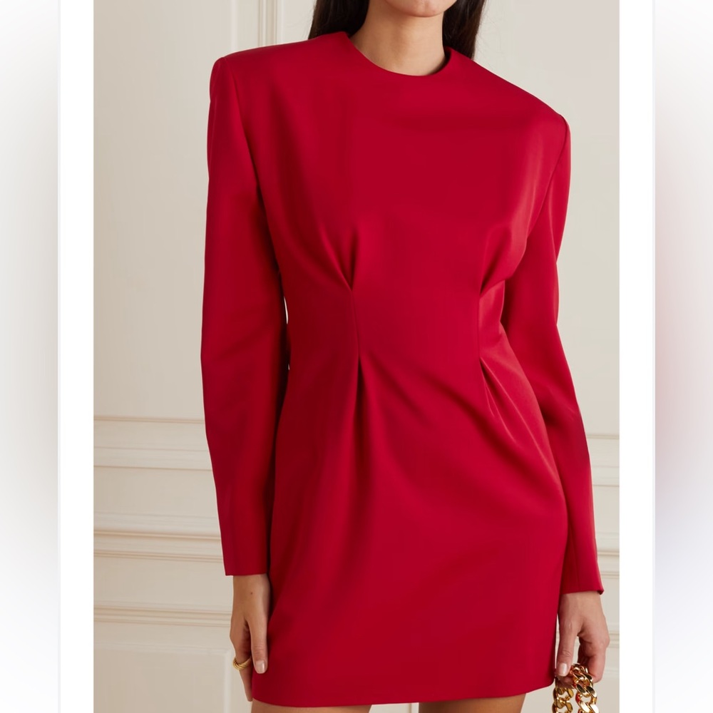 Versace Vibrant Red Long Sleeve Dress